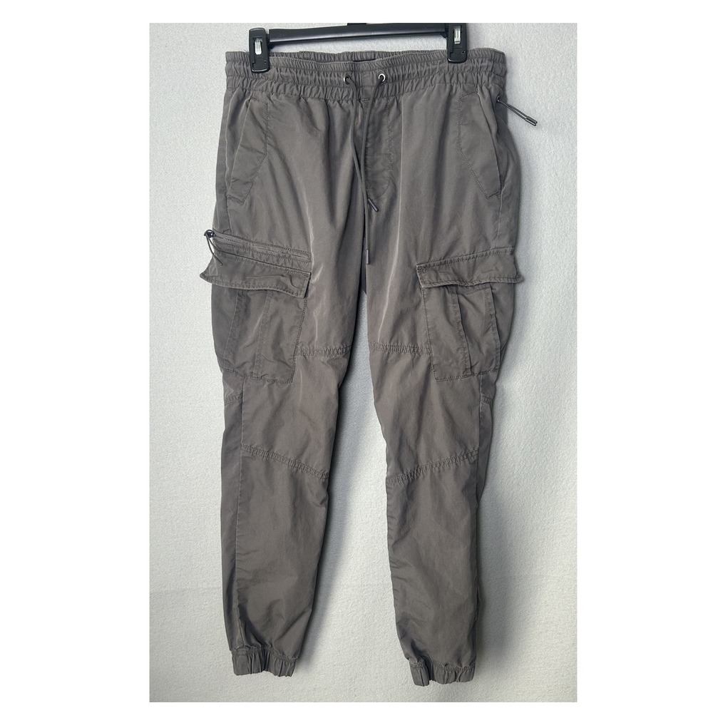 Express Gray Joggers Cargo Pull On Stretch  Utility Gorpcore Granola Girl Sz S
